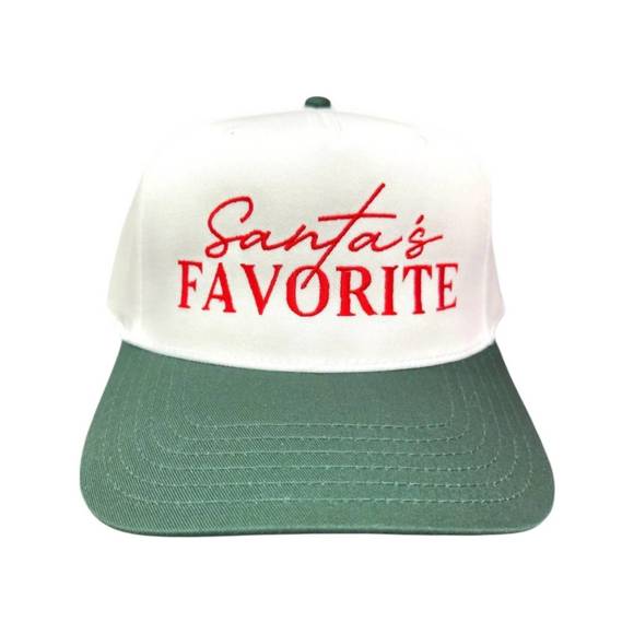 NEW CAMEL THREADS women's santa's favorite hat in white/green - Picture 1 of 2
